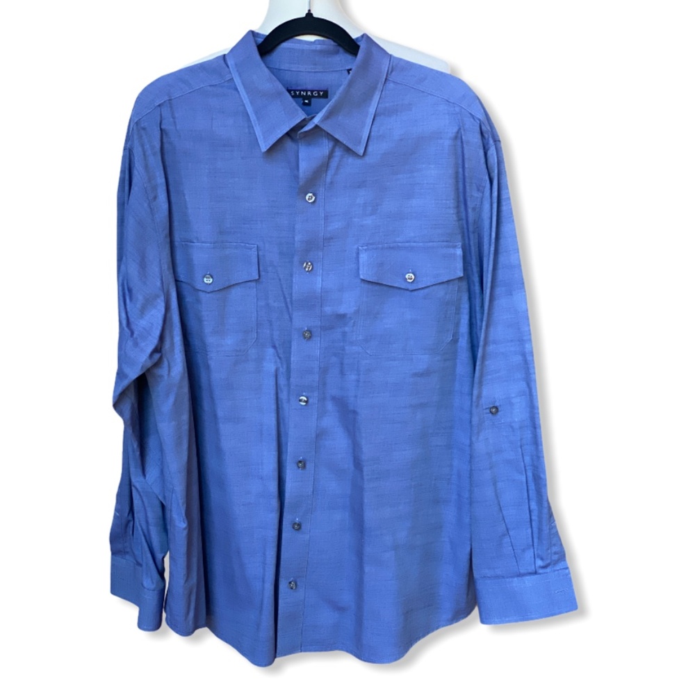 Synrgy  Men’s Shirt Big & Tall Plus Size 1X